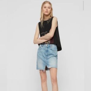 ALMOST BRAND NEW. All Saints mini denim skirt.